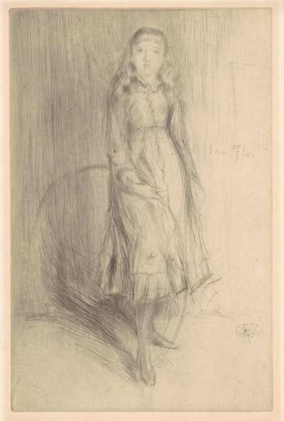 フローレンス・レイランド、1874年 作： James Abbott McNeill Whistler