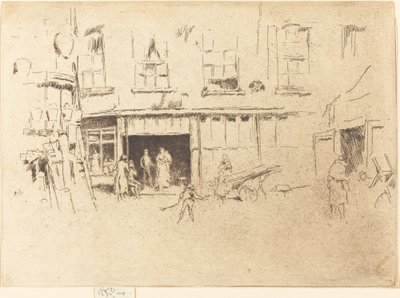 リトルコート、c。 18801881。 作： James Abbott McNeill Whistler