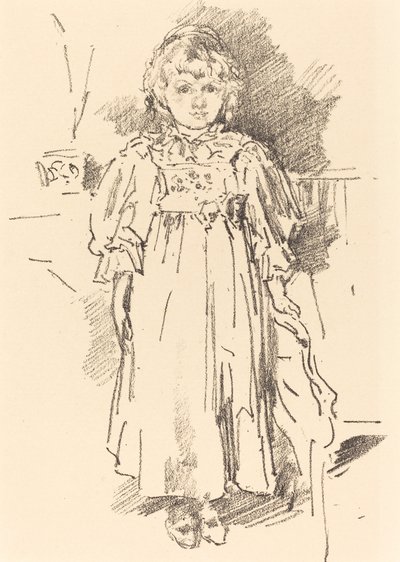 リトル・イヴリン、1896年。 作： James Abbott McNeill Whistler