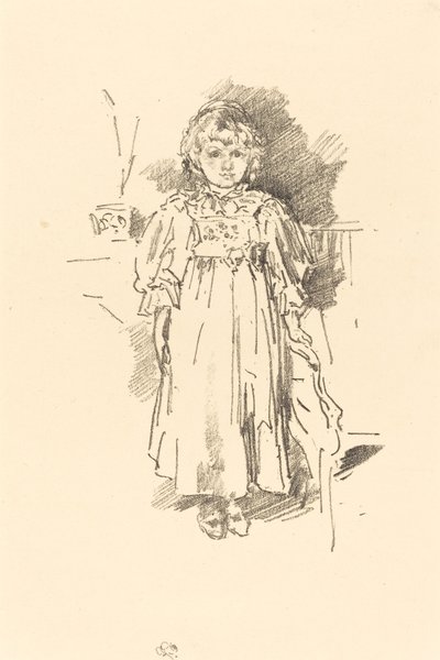 リトル・イヴリン、1896年。 作： James Abbott McNeill Whistler