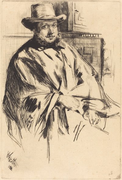 デービス氏 マン氏、1860年。 作： James Abbott McNeill Whistler