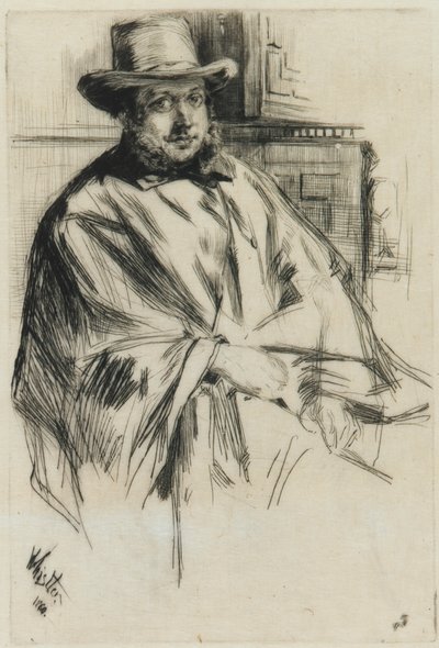 男の肖像、 作： James Abbott McNeill Whistler