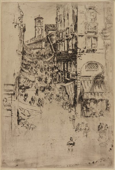 The Rialto, 1879-1880. 作： James Abbott McNeill Whistler