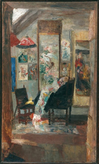 1885年、シノワシリーズを見つめる骸骨。 作： James Ensor