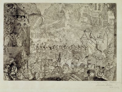 キリストのブリュッセル入城 作： James Ensor