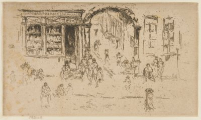 アーチウェイ、ブリュッセル 作： James Abbott McNeill Whistler