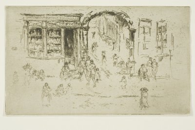 アーチウェイ、ブリュッセル 作： James Abbott McNeill Whistler