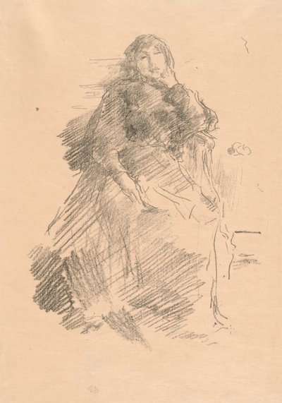 美しい怠惰な女性 作： James Abbott McNeill Whistler