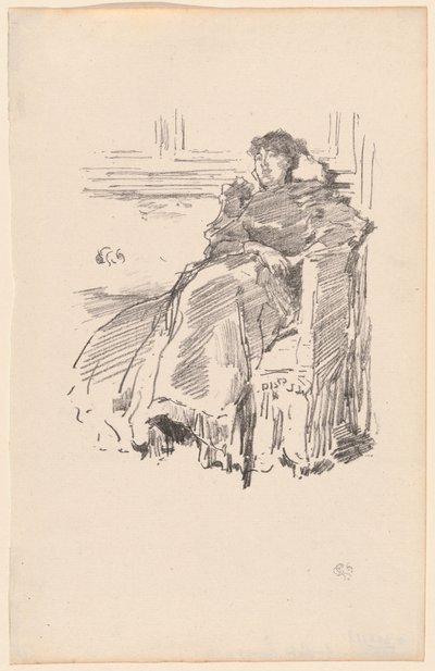 赤いドレス 作： James Abbott McNeill Whistler