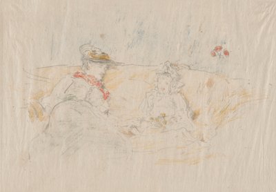 女性と子供 作： James Abbott McNeill Whistler