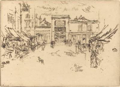 リトル マーケット プレイス、ツアー 作： James Abbott McNeill Whistler