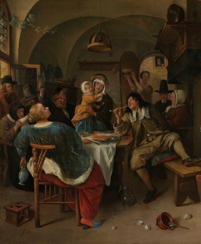 家族のシーン 作： Jan Havicksz. Steen