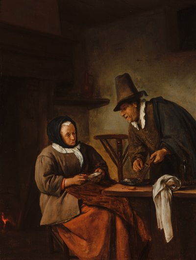 「コードルメーカー」、c。 1665〜70 作： Jan Havicksz. Steen