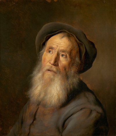 ベレー帽をかぶった髭面の男 1630年頃 作： Jan Lievens