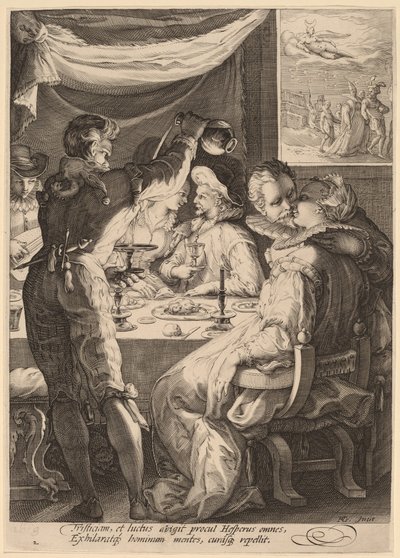 夜 作： Jan Pietersz Saenredam, after Hendrik Goltzius