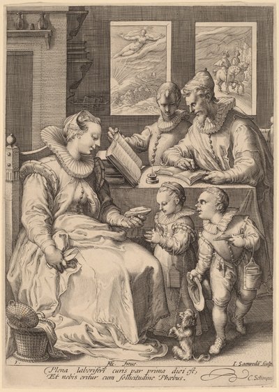 朝 作： Jan Pietersz Saenredam, after Hendrik Goltzius