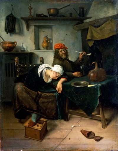 「アイドラー」、c1660。 作： Jan Steen