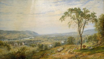 ワイオミングの谷、1865年。 作： Jasper Francis Cropsey