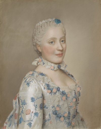 フランスのドーファン、ザクセンのマリア・ジョセファ 作： Jean Étienne Liotard