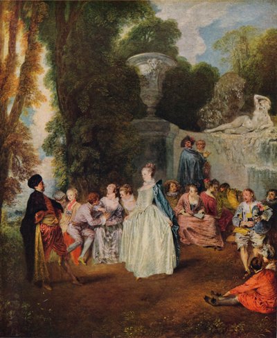 Fetes Venitiennes、1718〜1719年 作： Jean Antoine Watteau