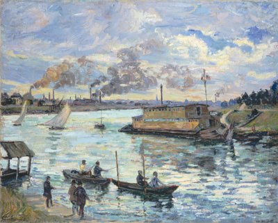 川の情景、1890 作： Jean Baptiste Armand Guillaumin