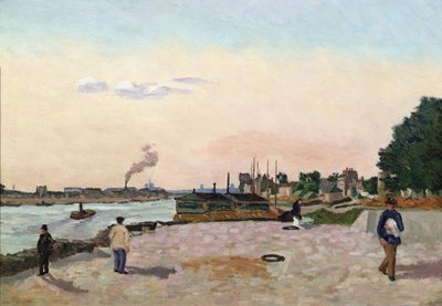 Vue of Bercy、パリ 作： Jean Baptiste Armand Guillaumin