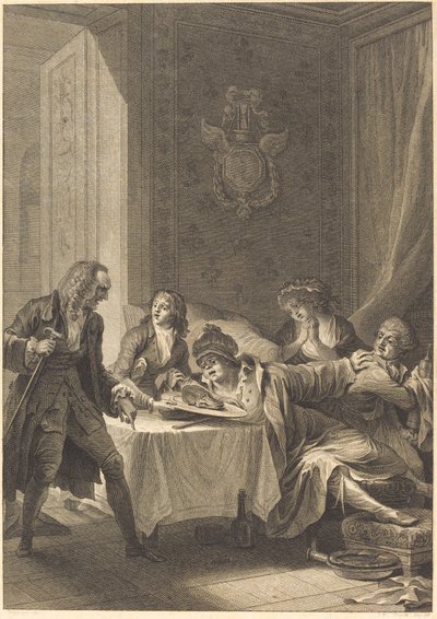 食いしん坊 作： Jean Baptiste Blaise Simonet after Jacques Louis François Touzé