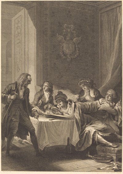 食いしん坊 作： Jean Baptiste Blaise Simonet after Jacques Louis François Touzé