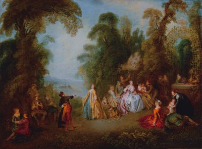 ダンス、1730年頃 作： Jean Baptiste Joseph Pater