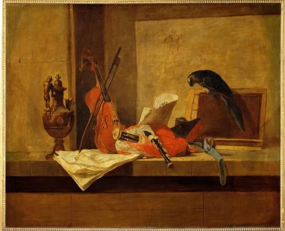 JBSChardin、Musikinstrumente u。フロア。 作： Jean Baptiste Simeon Chardin