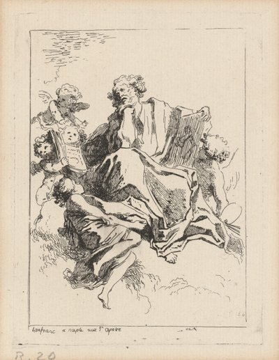 聖ルカ 作： Jean Honoré Fragonard after Giovanni Lanfranco