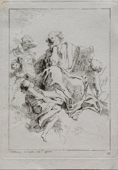 聖ルカ。 作： Jean Honore Fragonard