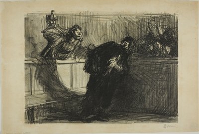 虐待された弁護士 作： Jean Louis Forain