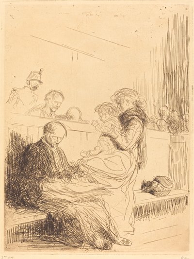 囚人と子供 作： Jean Louis Forain