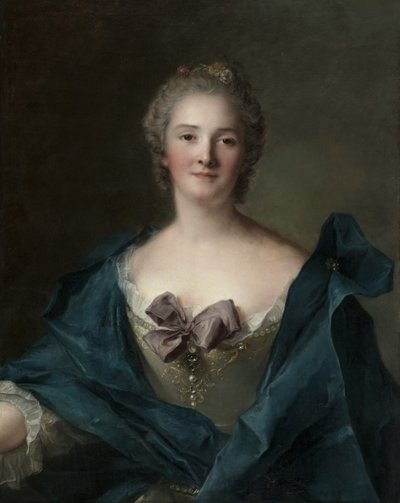 女性の肖像、1748年頃 作： Jean Marc Nattier