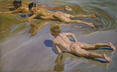 ボーイズ・オン・ザ・ビーチ、1909 作： Joaquín Sorolla