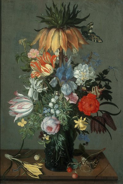 皇帝のいる花の静物、1626 作： Johannes Bosschaert