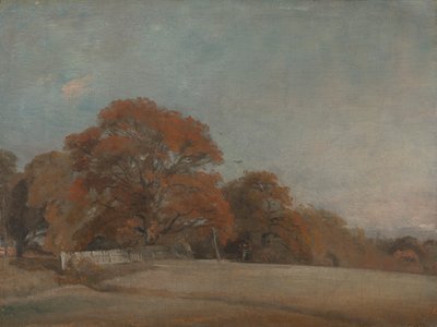 Uma paisagem outonal em East Bergholt 作： John Constable