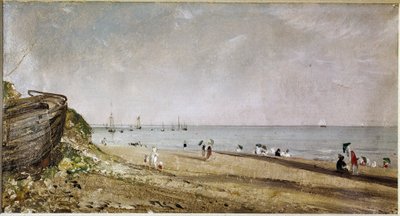 ブライトンビーチ（油彩・キャンバス 作： John Constable