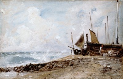 ブライトンビーチ、1824 作： John Constable