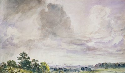 ハムステッド・ヒース発ロンドン 作： John Constable