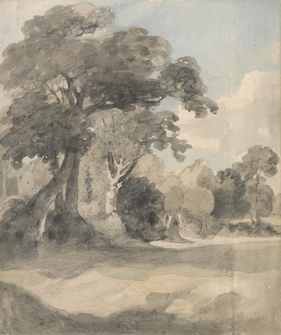 牧草地の木々 作： John Constable