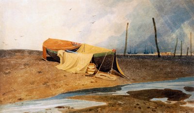 ビーチのボート 作： John Sell Cotman