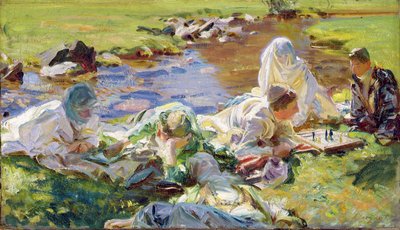 ドルチェファーニエンテ、1907年頃 作： John Singer Sargent