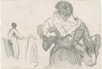 母と子［長方形］ 1871年～1872年頃 作： John Singer Sargent