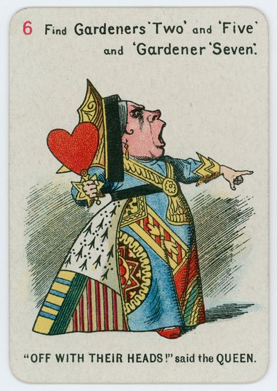 彼らの頭でオフ！女王さまは言った 作： John Tenniel