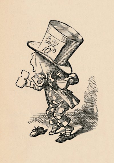 法廷でのマッドハッター、1889 作： John Tenniel