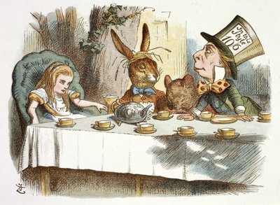 マッドハッターのお茶会 作： John Tenniel