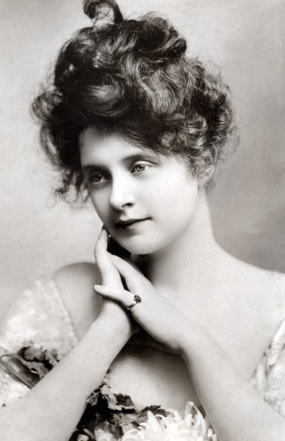 ビリー・バーク 1885～1970年、アメリカの女優、1908年。 作： Johnston and Hoffman