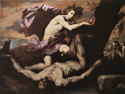 アポロとマルシャス、1637。 作： Jose de Ribera